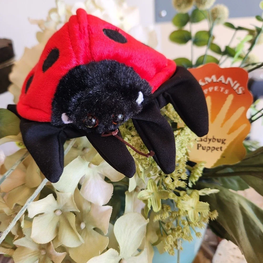 Folkmanis Folktails Ladybug Hand Puppet‎ Glove Storytelling Bug Insect Plush